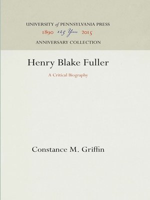 cover image of Henry Blake Fuller